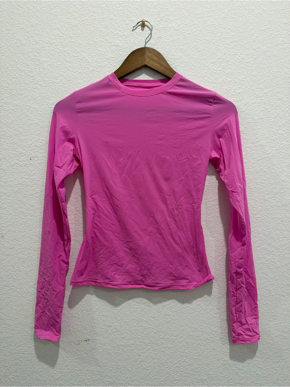 Skims fits everybody long sleeve sheer top hot pink